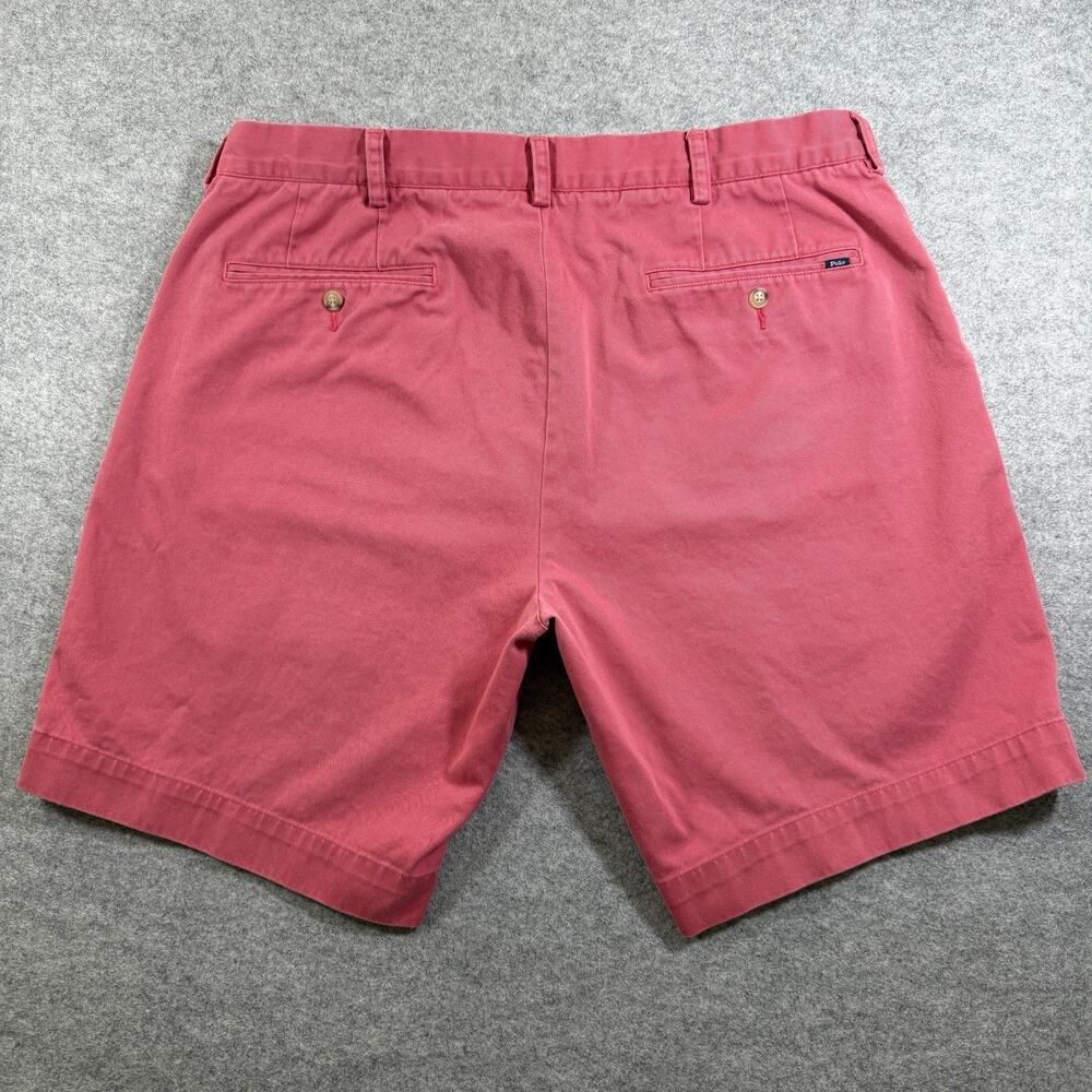 Polo Ralph Lauren Chino Shorts Men 36 Salmon Classic Fit 9 Inseam Preppy Coastal - Picture 2 of 9